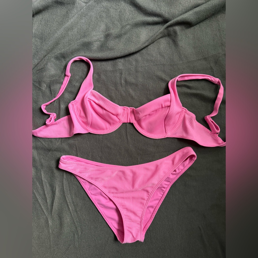 PacSun L.A. Hearts Pink Bikini Top